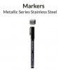 Gaahleri 45121 Metallic Series Marker Stainless Steel